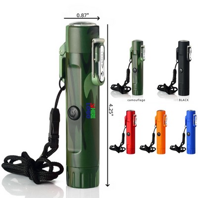Waterproof Arc Lighter and LED Flashlight