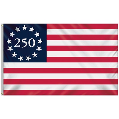 5' X 8' Betsy Ross America 250th Outdoor Nylon Flag
