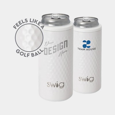 12 oz SWIG® Golf Slim Stainless Steel Insulated Can Cooler