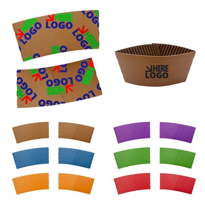 Corrugated Paper Cup Sleeves For 12oz 16oz Cup