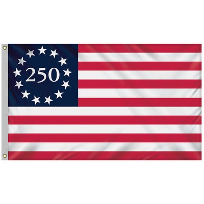 3' X 5' Betsy Ross America 250th Poly-Cotton Flag