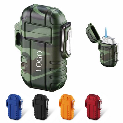 Waterproof Windproof Jet Flame Lighter With Lock